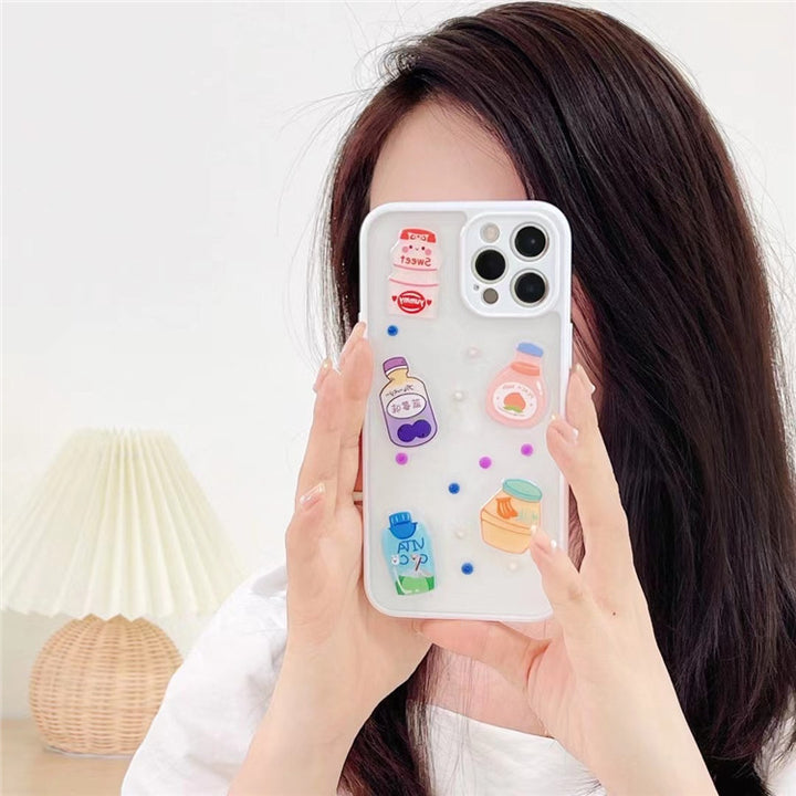 Summer Bebida tridimensional Case de teléfonos móviles Soft Soft