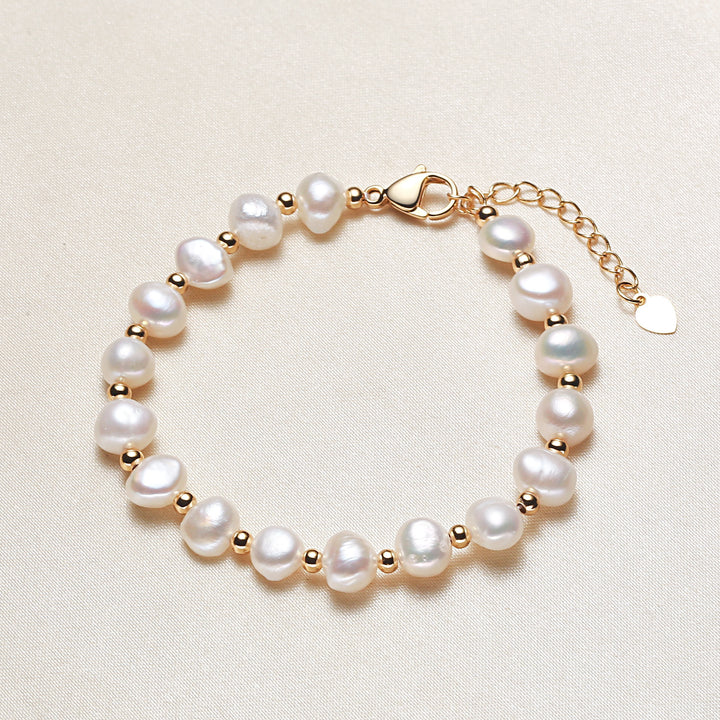 Bracelet Pearl Pearl Fionnuisce Faisean Ócáideach na mBan