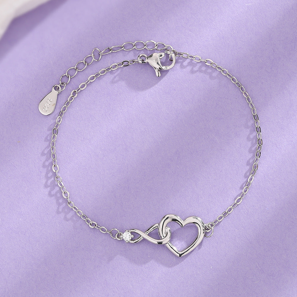Hartvormige armband mode sieraden veelzijdige liefde armband cadeau voor vriendin Valentijnsdag
