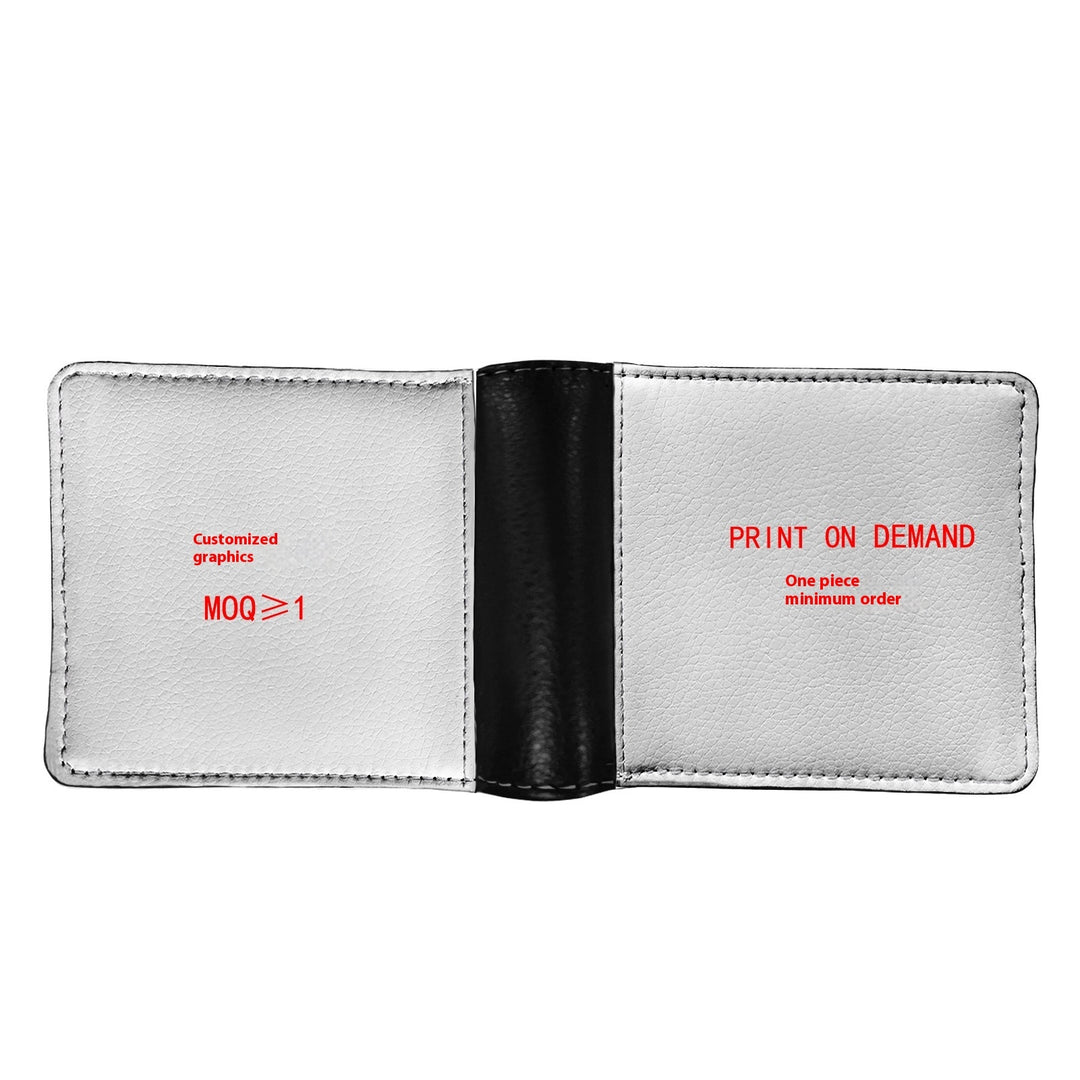 Men's PU Wallet Creative Pattern Printing Fashion