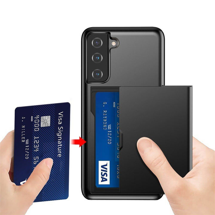 Potrivit pentru cardul S10 cu două carcase din portofel cu diapozitive
