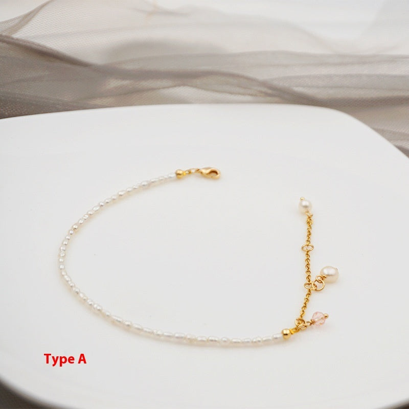 Simple Personality New Anklet Female Gold Thin Chain