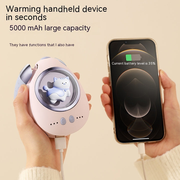 Plastic Hand Warmer Power Bank 2-in-1 Mini Explosion-proof