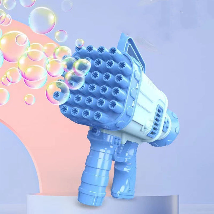 32 holes bazooka bubble machine elektrisch kinderspeelgoed gatling bubble pistool automatisch poreus
