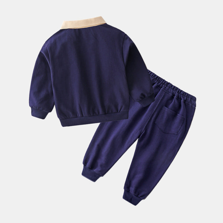 Baby Casual Suit Boys Sports Sweatshirt nadrág divatos