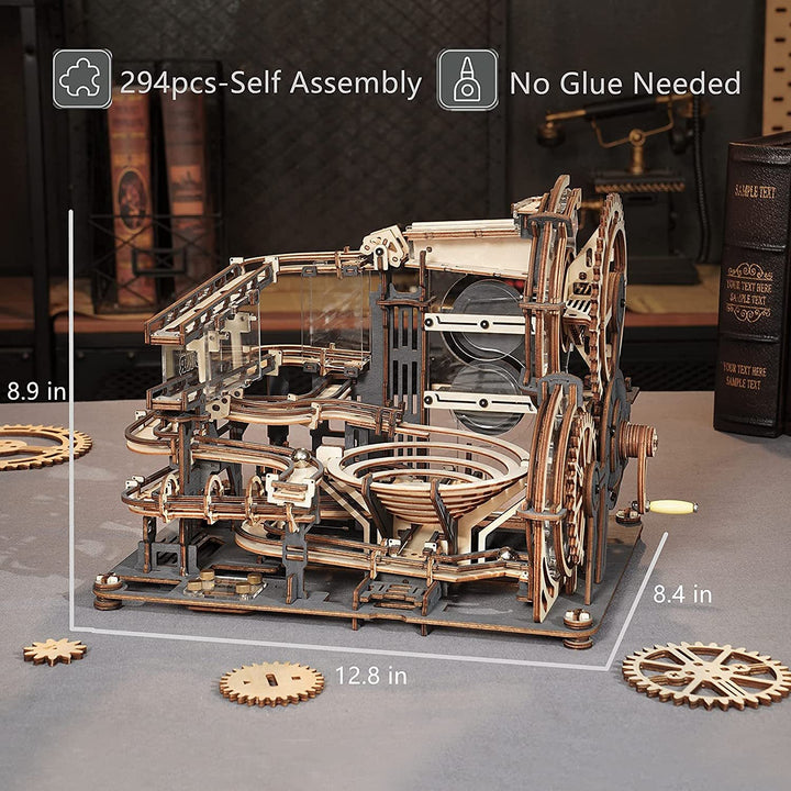 Robotime rokr Marble Night City 3D puiset palapelipelit Assembly Waterwheel -mallilelut lapsille lasten syntymäpäivälahja