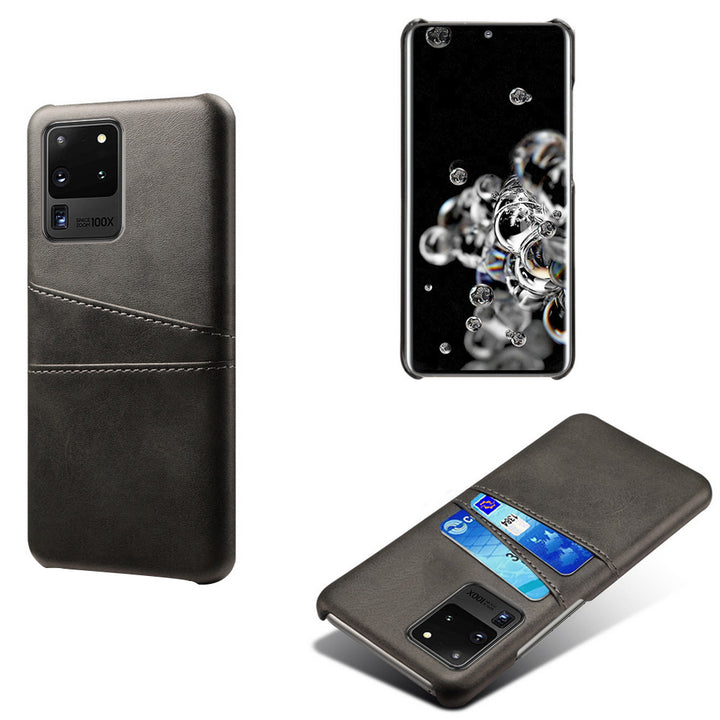 Mobiele telefoonhoes beschermende shell dubbele kaart holster