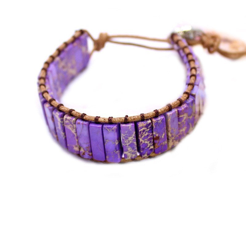 Colorful Emperor Stone Rectangular Bracelet