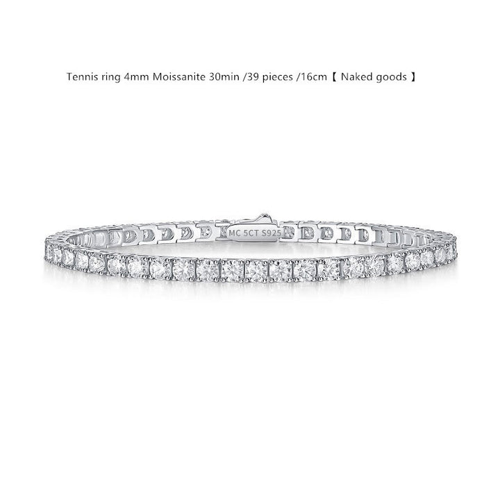 Bracelet de tennis Moisanite Silver D Color D pour femmes