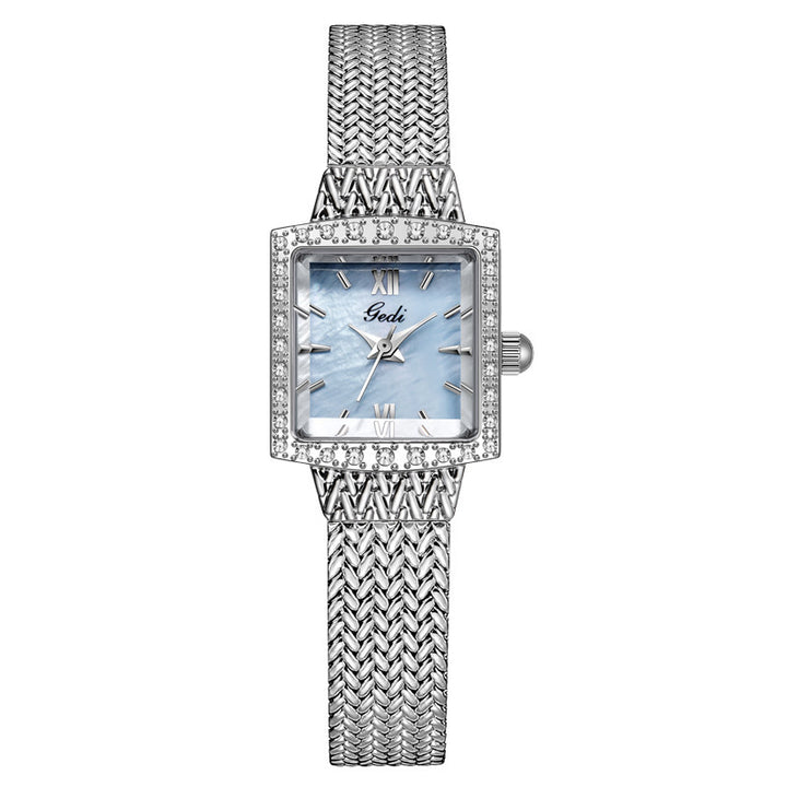 Niche Fritilary Light Luxury Square Plate étanche Quartz Watch