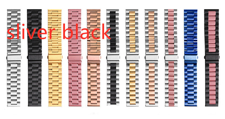 Applicable Watch Stainless Steel Metal Three-bead Strap