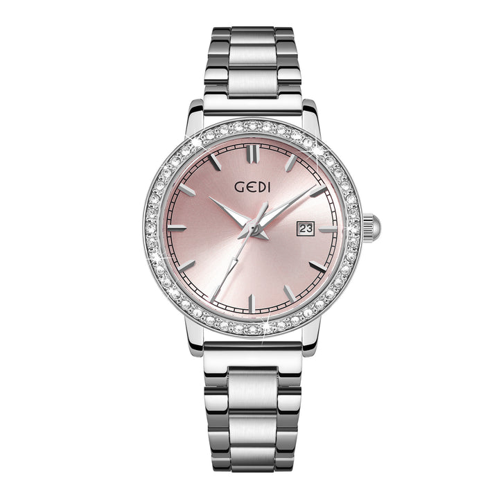 Montre en quartz en acier inoxydable pour femmes