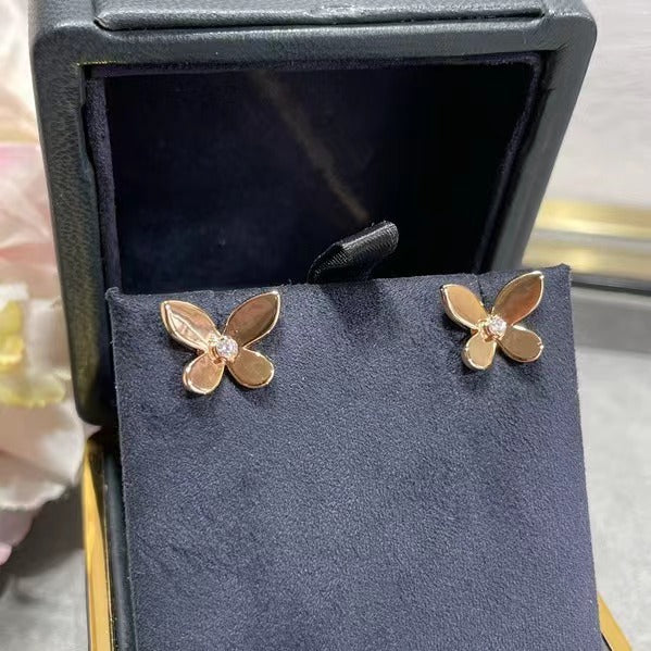 Gold Phantom Butterfly Fashion Elegant Earrings