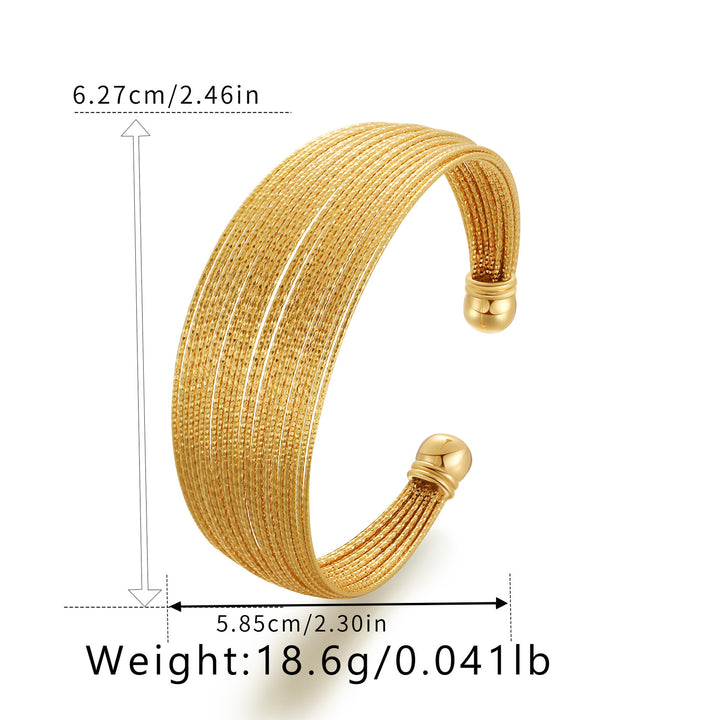 Women's Wide-rand metal Feel Fashion Bracelet