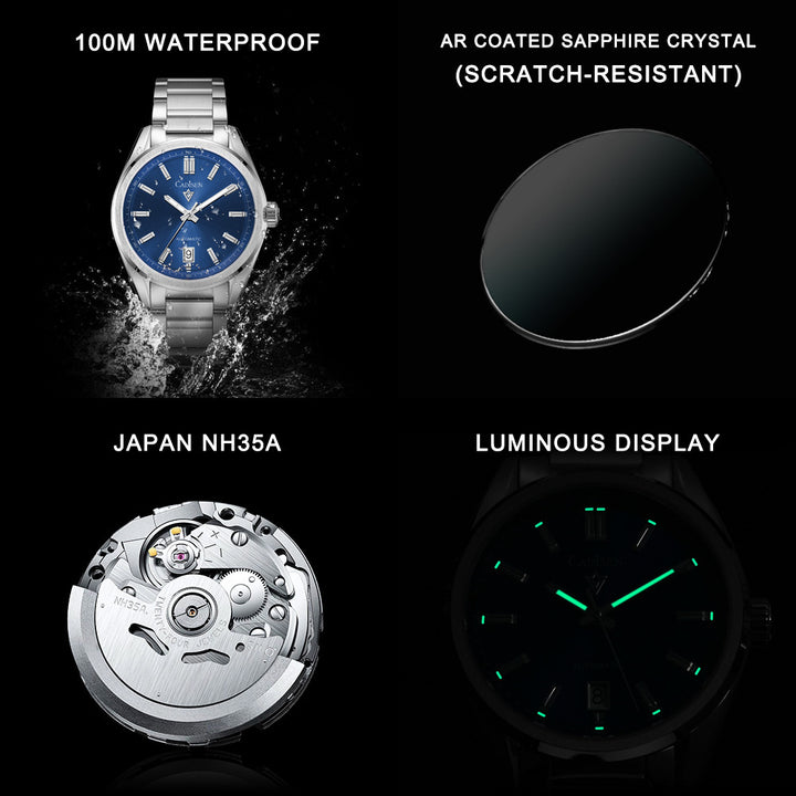 Fashion Waterproof Men's Business Mechanical Watch