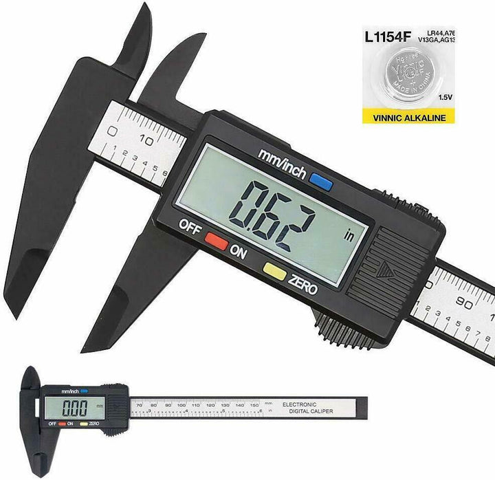 Etrier digital Electronic Fibra de carbon Vernier Micrometer Conducător 150mm 6