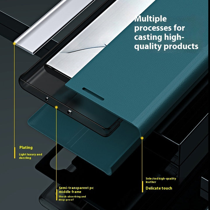 Mobilfunkhülle Elektroplattierte Halterung Magnetisches Seitenfensterholster