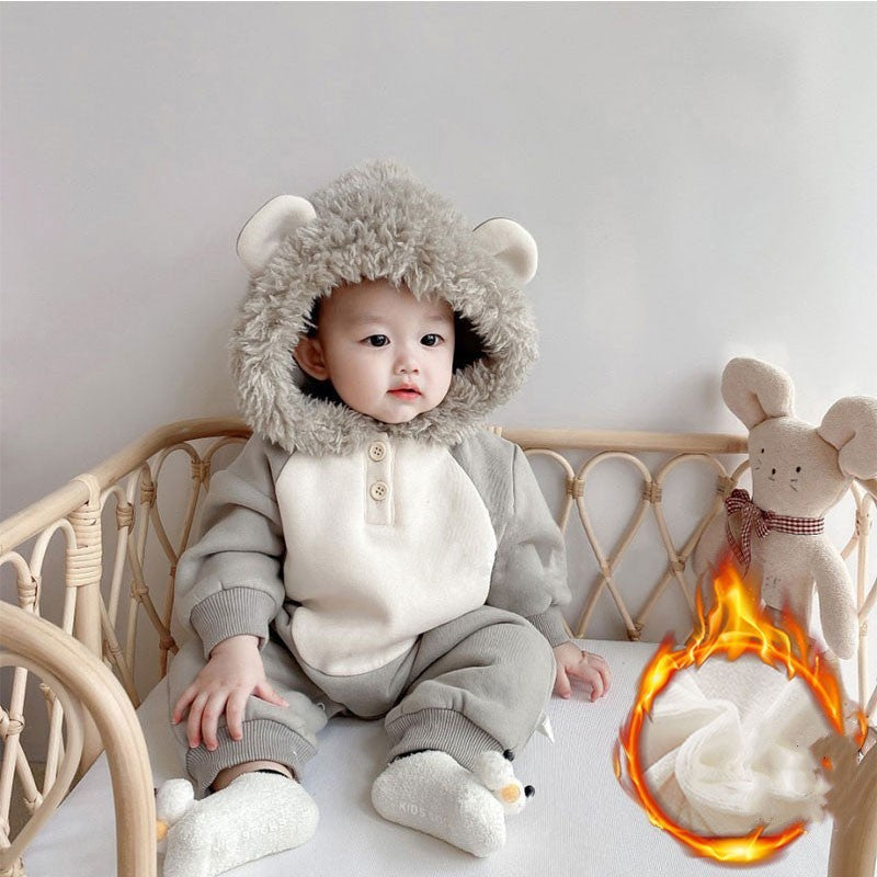 Корейска версия на бебето onesie ori есен и зима се сгъстяват
