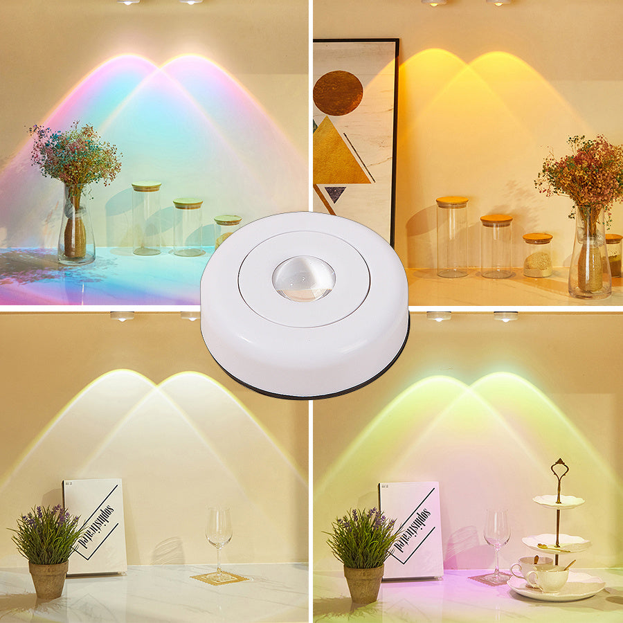 LED -uri lumini wireless dulap lumini de bucătărie sub mobilier alimentat cu baterie apus de soare cu lumină nocturnă lampă de dormitor dulap de decorare a dormitorului