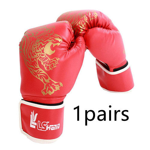 Пламък тигрови боксови ръкавици за бокс тренировъчни ръкавици