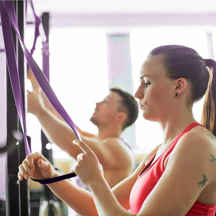 Gym Egzersiz Fitness Egzersiz için Bantlar Ağır Direnç Bandını Çekin Bizi ayarlayın