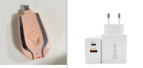 1500 mAh Mini Power Emergency Pod Keychain Charger met Type-C Ultra-compacte mini-batterij Pack snel opladen Back-up Power Bank