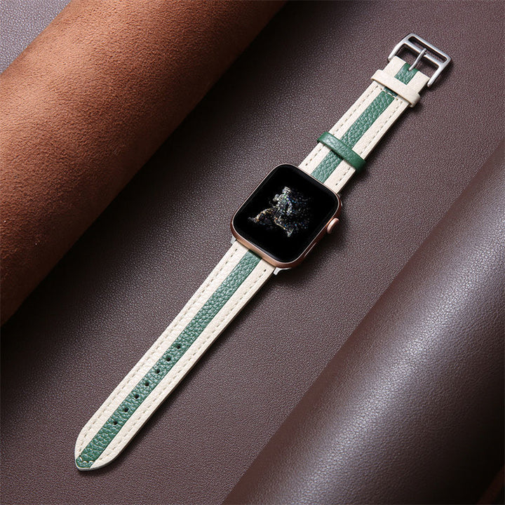Flat Direct Oral Layer Cowhide Leather Watch Wristband