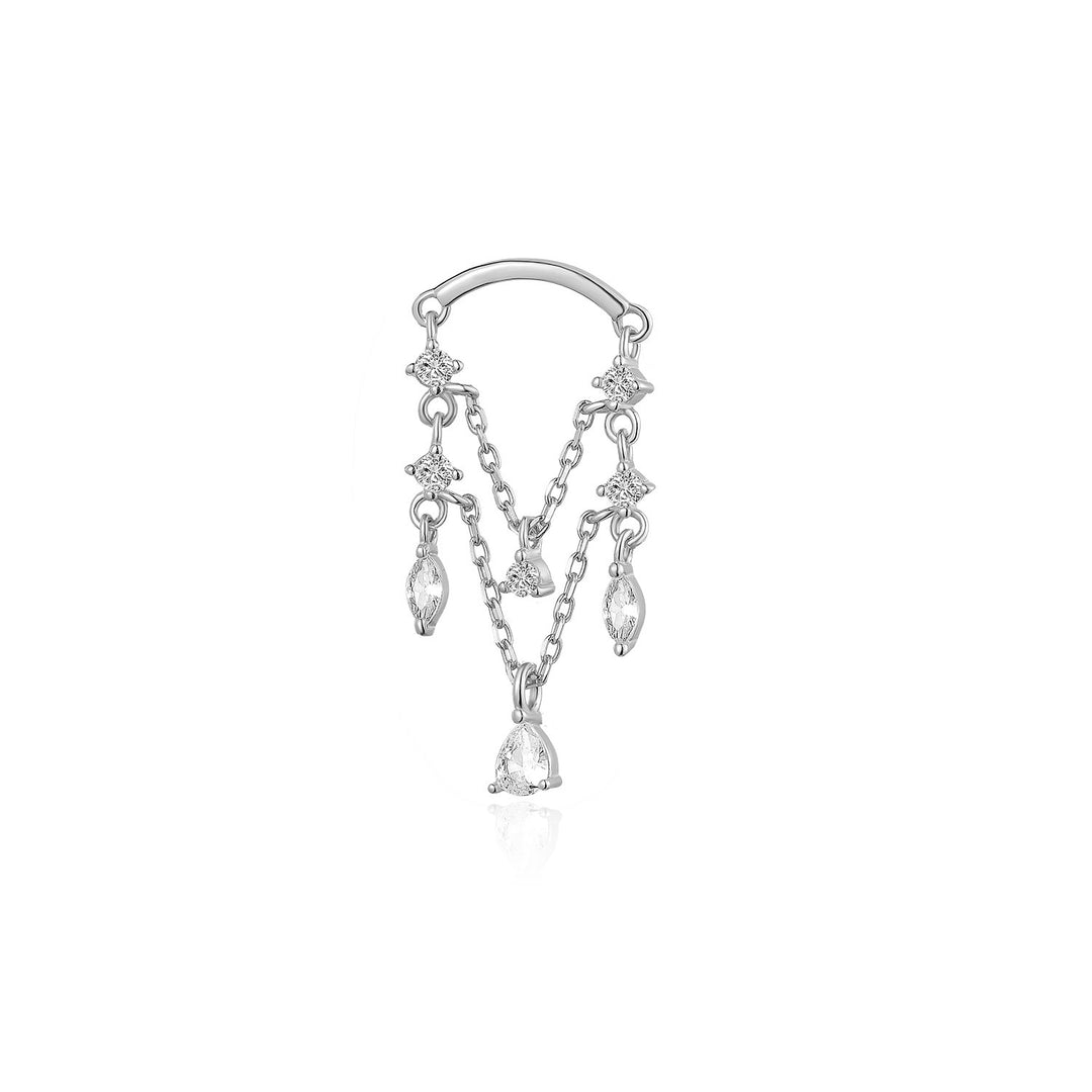 Boucles d'oreilles de goujon femme simples de mode zircon simple