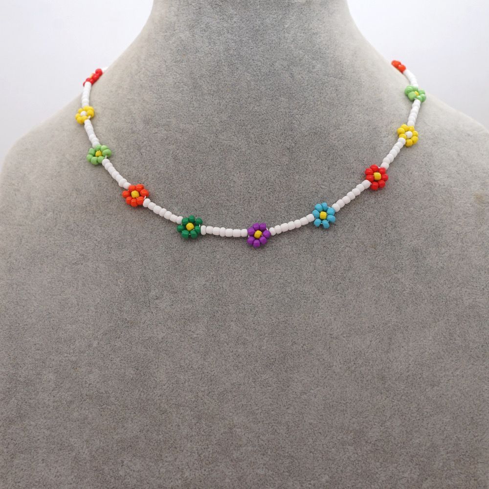 Japanese And Korean Ins Style Handmade Beaded Necklace