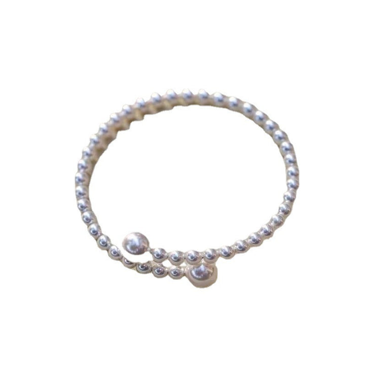 Pulsera de perlas vintage de lujo de luz para mujeres