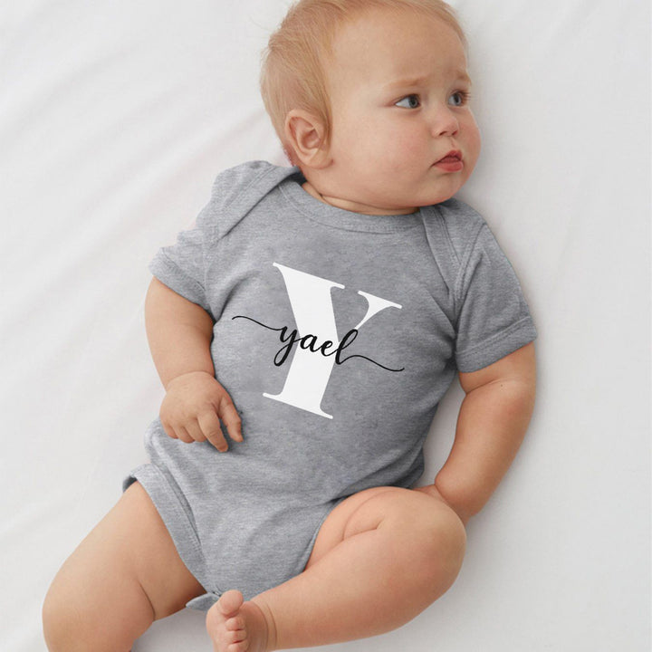 Gepersonaliseerde babynaam Bodysuit Aangepaste pasgeboren kleding
