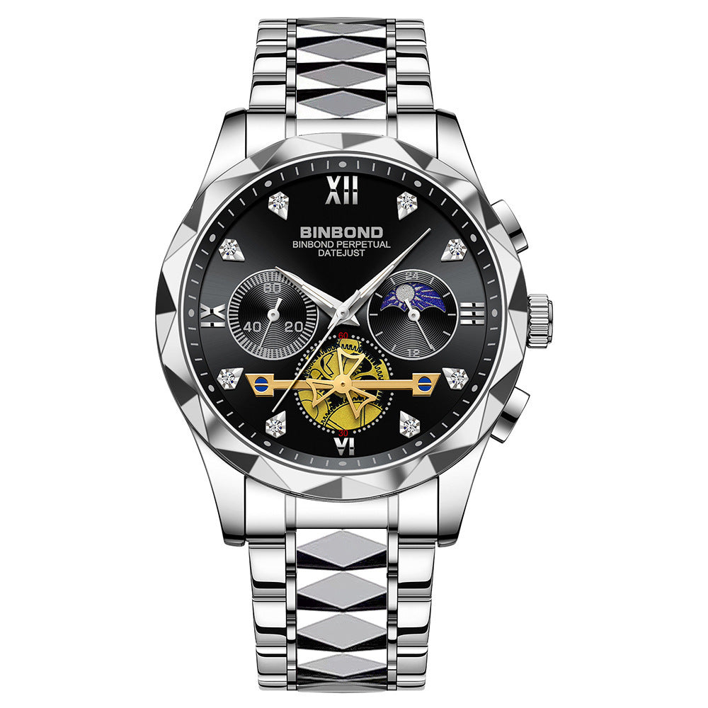 Quartz multifonctionnel Watch All-Match Six-Pin Timing Casual