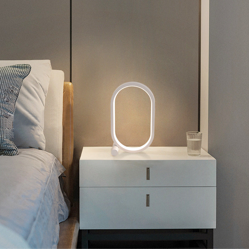Lámpara de enchufe USB lámpara acrílica control táctil moderno moderno simple simple lámpara de lectura lámpara de lectura led de mesa de escritorio
