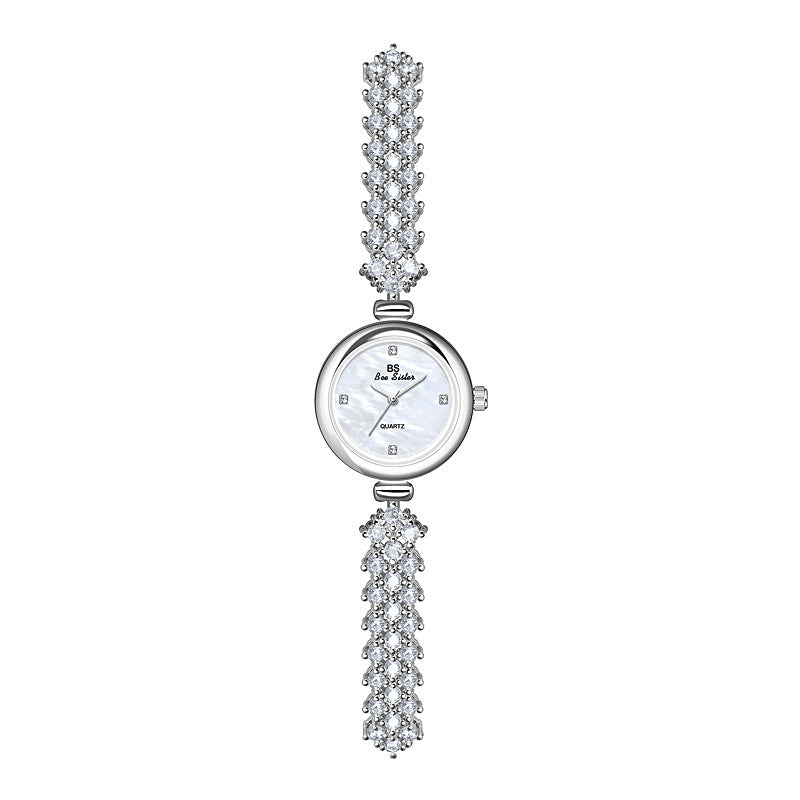 Русалочка Light Luxury Diamond Small Gold and Silver Watch Watch