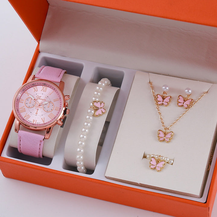 Mesdames Graduated Belt Watch Jewelry Set