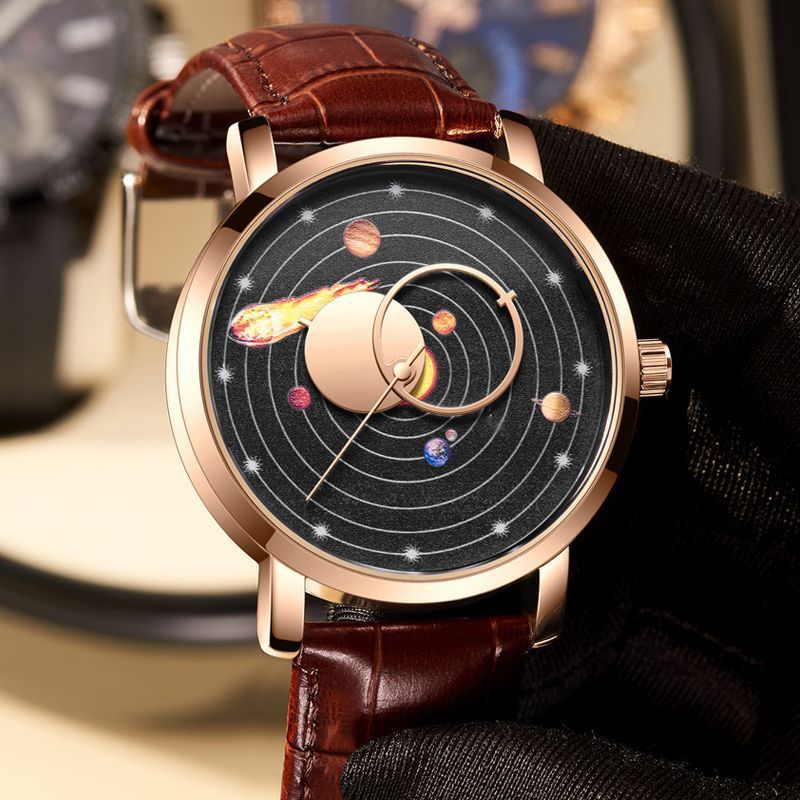 Classic Small and Simple Casual Quartz Leather Watch Strance Trend Watrproof Watch