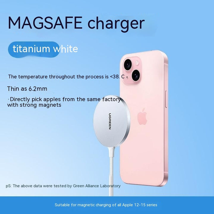 Wireless Charger Adsorbs Mobile Phone Magnetic Suction Weaving