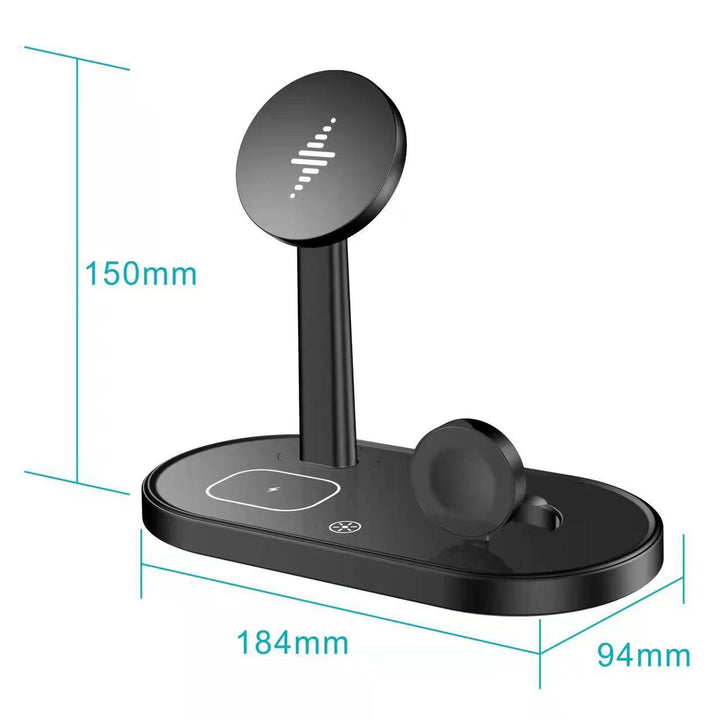 Multifunctional Desktop Phone Holder Three-in-one Magnetic Wireless Charger