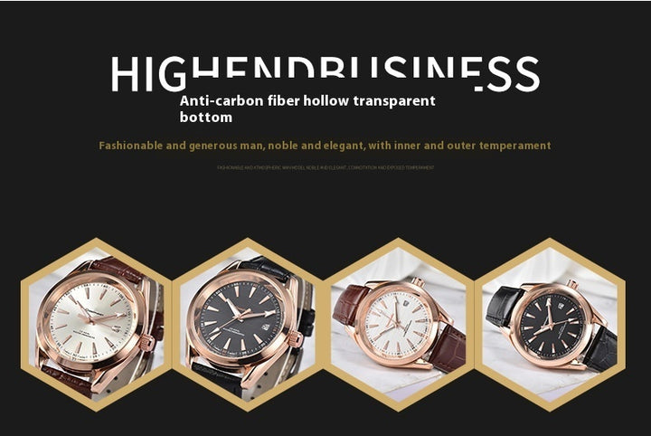 Herrklocka Business Automatic Mechanical Watch