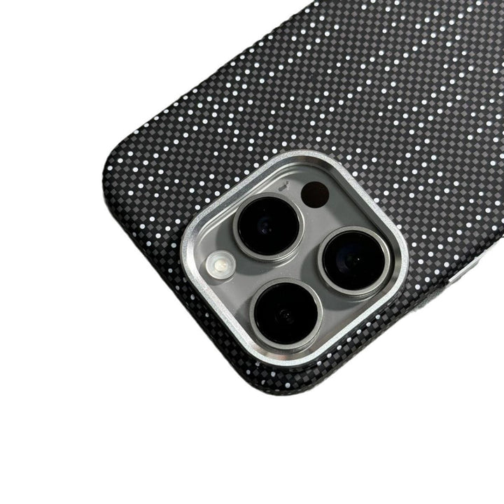 Phone Case Carbon Fiber Pattern Magnetic Suction Drop-resistant Protective Cover