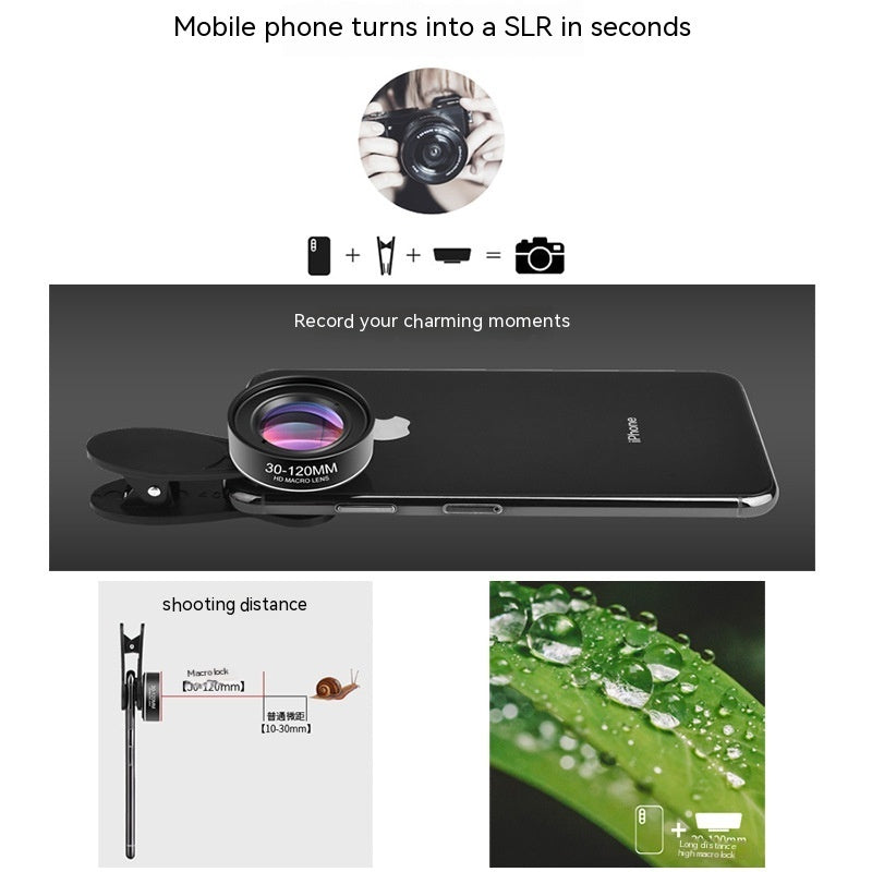 Phone mobile a distanza da 30-120 mm Phone Macro Lens