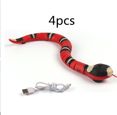 Smart Sensing Interactive Cat Toys Automatic Eletronic Snake Cat Cat Play USB Rechargeable chaton Toys for Cats Dogs Pet