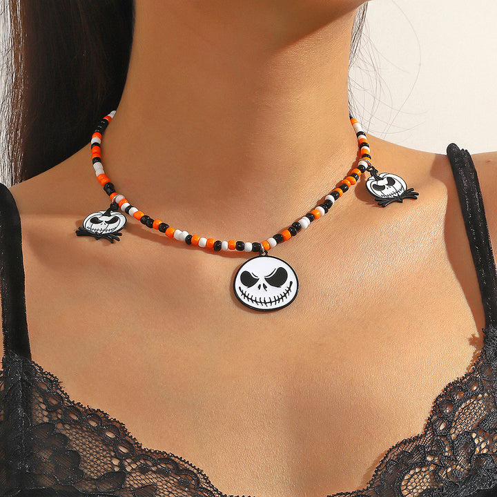 Collier Halloween Bat Ghost Skull Pendant Pumpkin Spider Accessoires