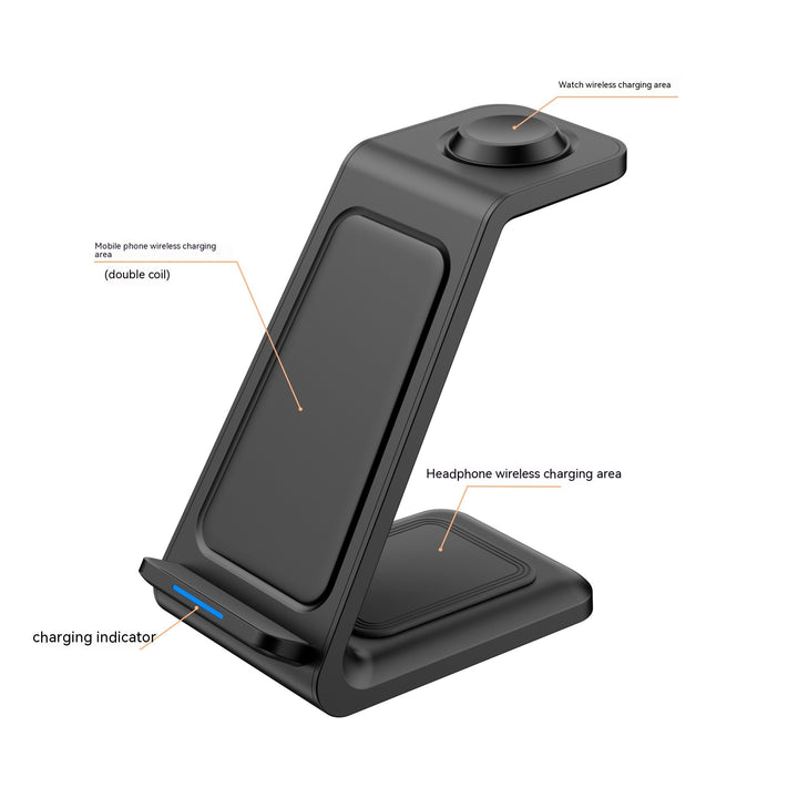Three-in-one Wireless Charger Fast Charging Desktop Vertical
