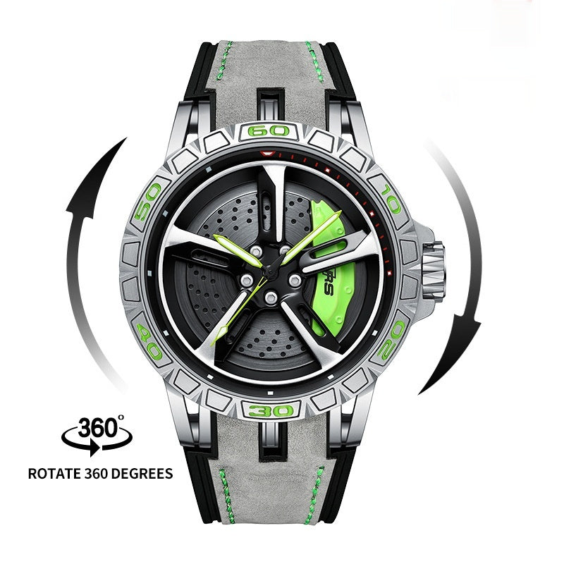 Reloj de hombres Matrícula Hollow tridimensional