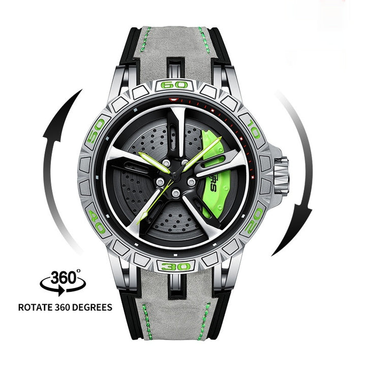 Reloj de hombres Matrícula Hollow tridimensional