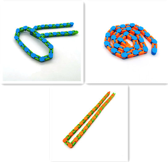 Grappige fidgetketen Anti -stressspeelgoed voor volwassen fietsketen Fidget armband Puzzle educatief speelgoed