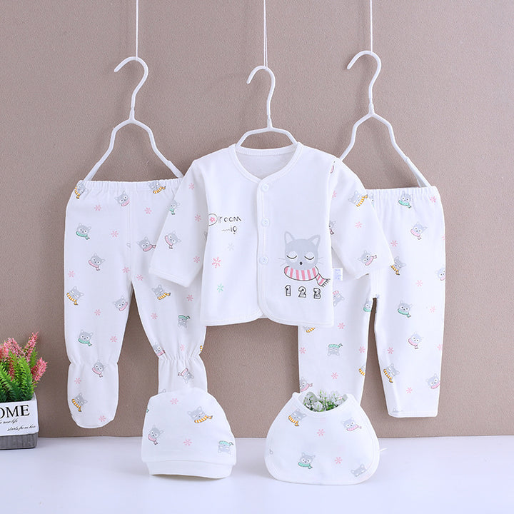 Памучен комплект бебешки дрехи пролет и лятно бельо
