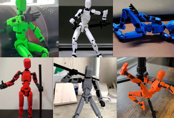 Multi-jointed Moveble Shapeshift Robot 2.0 3D Printed Mannequin Dummy Action Model Doll Toy Kid Gift