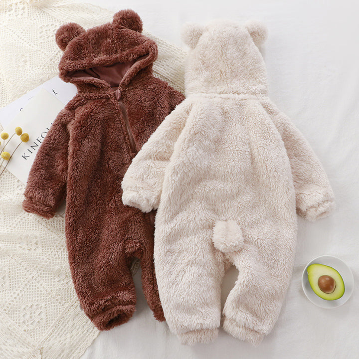 Bebek Tek Parça Kış Yenidoğan Sıcak Yük atanlar Bebek Peluş Dış Giyim